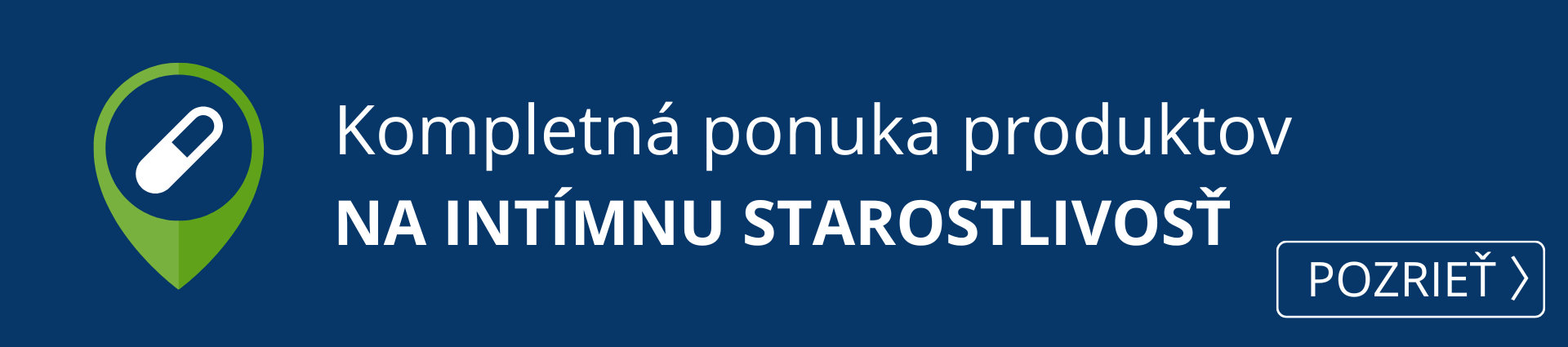  Kompletná ponuka produktov pre intímnu starostlivosť