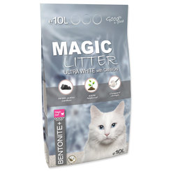 Magic Litter Bentonite Ultra White Carbon podestýlka 9 kg / 10 l