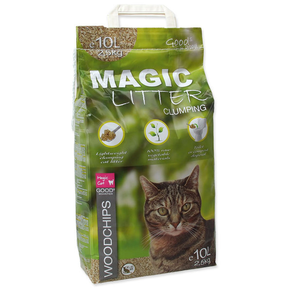 Magic Litter Woodchips podestýlka 2,5 kg / 10 l