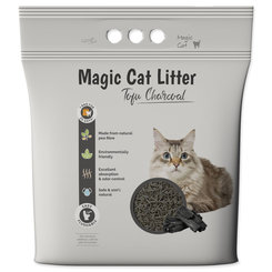 Magic Litter Tofu stelivo dřevěné uhlí 6 l