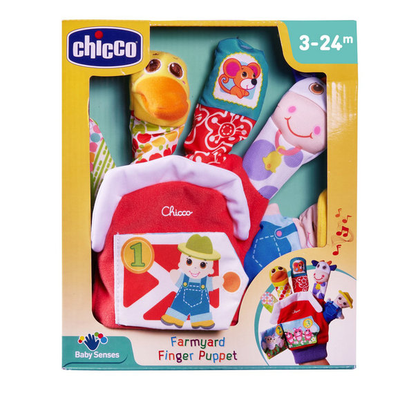 Chicco maňuška na ruku Farma se zvuky 3 m+
