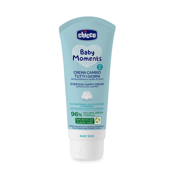 Chicco Baby Moments krém na zadeček bez parfému 100 ml 0 m+