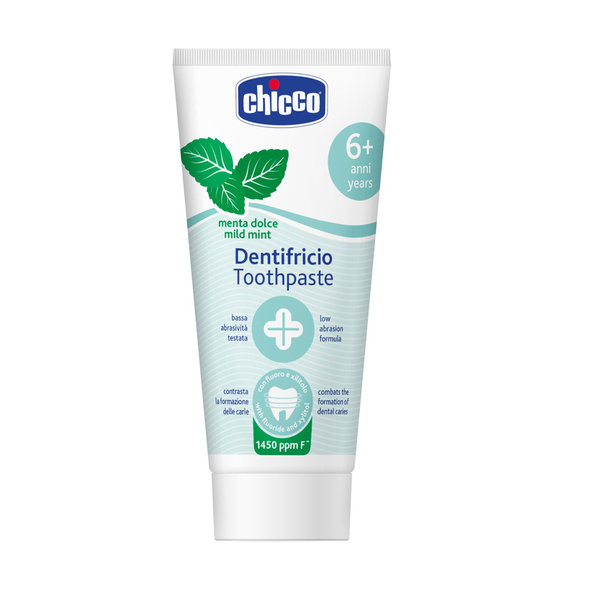 Chicco zubní pasta jemná máta 6 r+