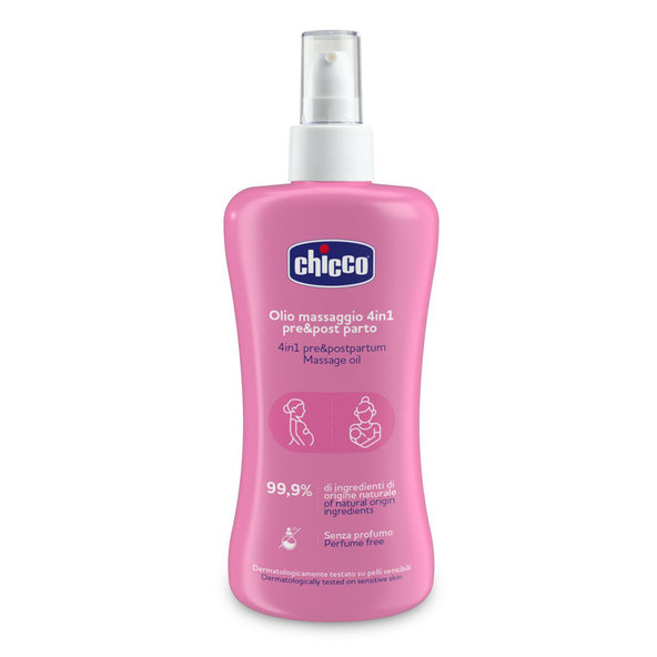 Chicco masážní olej před a po porodu 4v1 200 ml