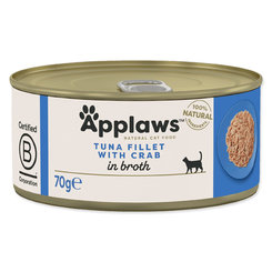 Applaws konzerva pro kočky tuňák a krab 24 × 70 g