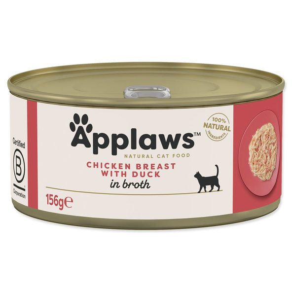 Applaws konzerva pro kočky kuřecí s kachnou 156 g