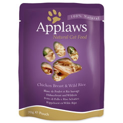 Applaws Cat kapsička Chicken Breast with Wild Rice ve vývaru 70 g