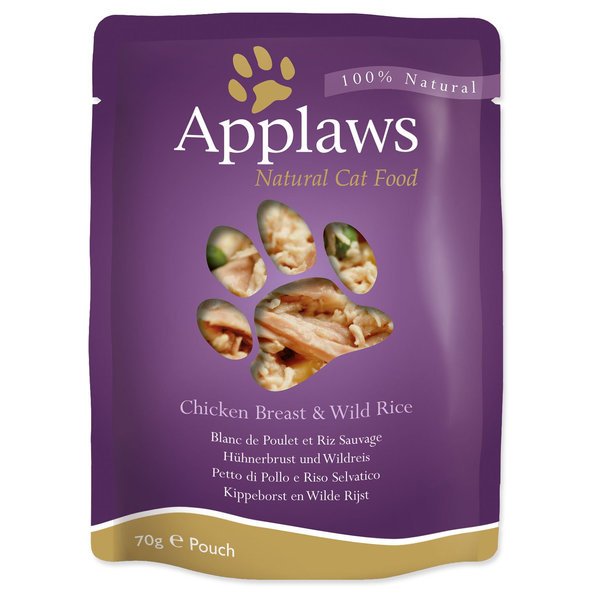 Applaws Cat kapsička Chicken Breast with Wild Rice ve vývaru 70 g