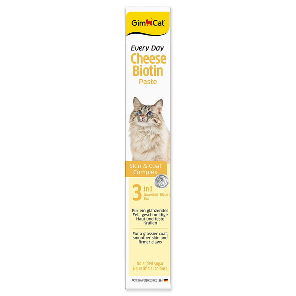 GimCat pasta pro kočky sýrová s biotínem 100g