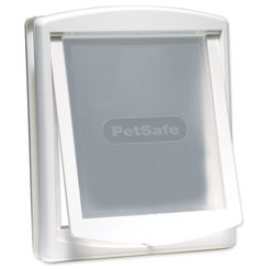 PetSafe plastová dvířka s transparentní klapkou bílá 37 × 31,4 cm