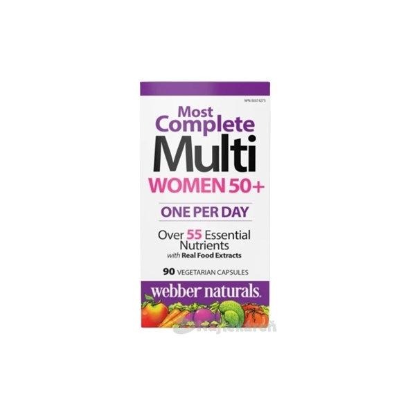 Webber Naturals Multivitamin pro ženy 50+ 90 kapslí