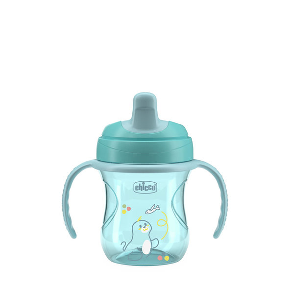 Chicco tréninkový hrneček s držadly teal 6 m+