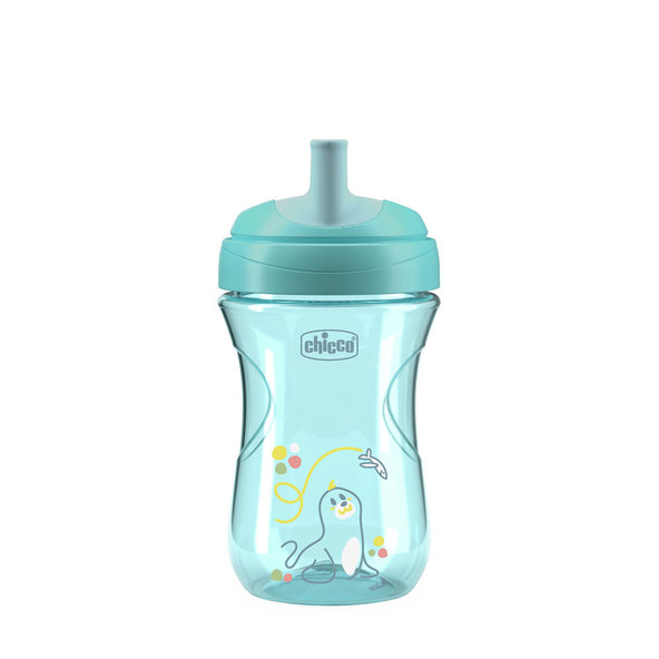 Chicco hrneček Advanced se slámkou teal 12 m+