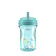Chicco hrneček Advanced se slámkou teal 12 m+