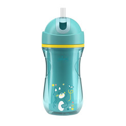 Chicco hrneček Sport se slámkou teal 14 m+