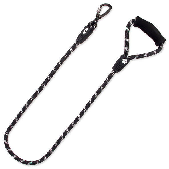 Active Dog Sport vodítko černé velikost L 1,3×120cm