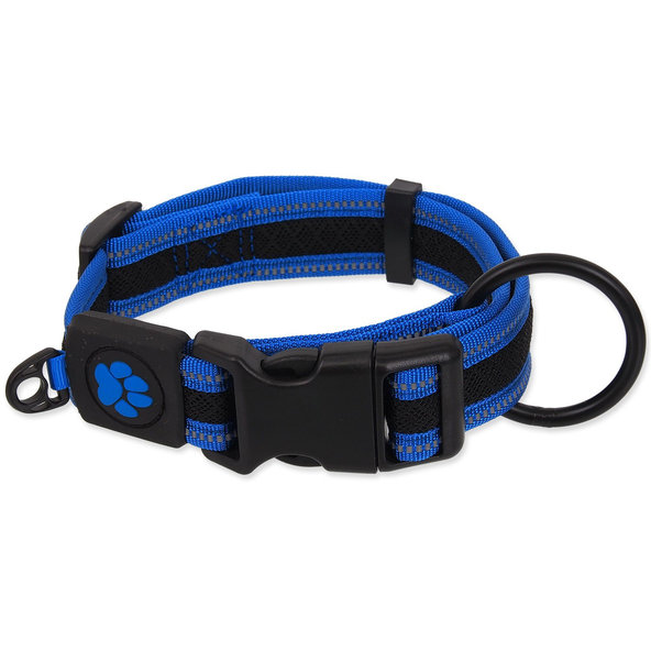 Active Dog Fluffy obojek modrý velikost L 3,2×39-59cm