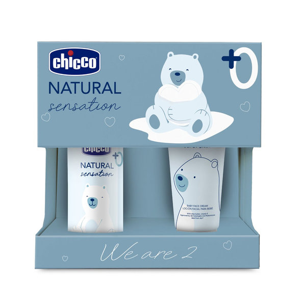 Chicco Natural Sensation We Are Two dárkový set 0 m+