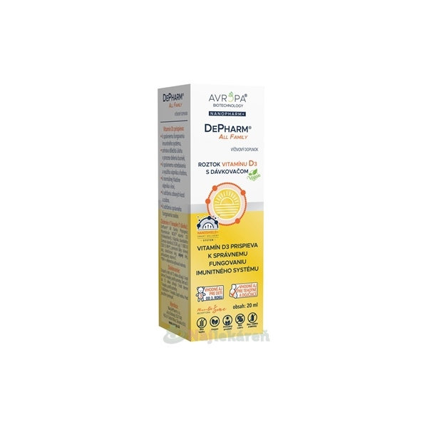 Avropa DePharm All Family olejové kapky s vit. D3 dávkovač 20 ml