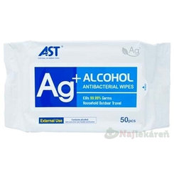 AST AG + Alkohol antibakteriální ubrousky 50 ks