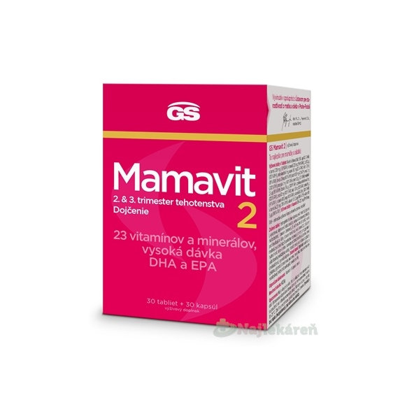 GS Mamavit 2 Těhotenství a kojení 30 tablet + 30 kapslí