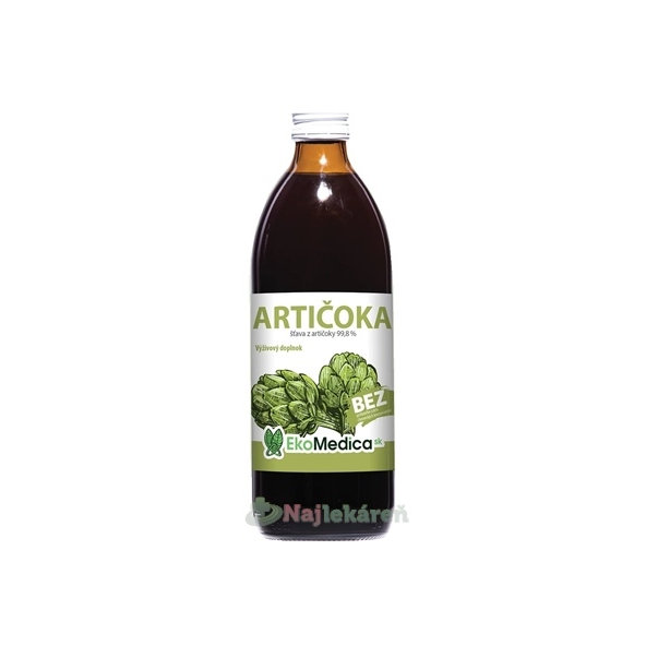 EkoMedica SK Artyčok šťáva 99,8 % 500 ml