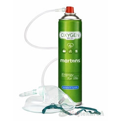 martons OXYGEN inhalační kyslík O2 99,5 % set s maskou 750 ml
