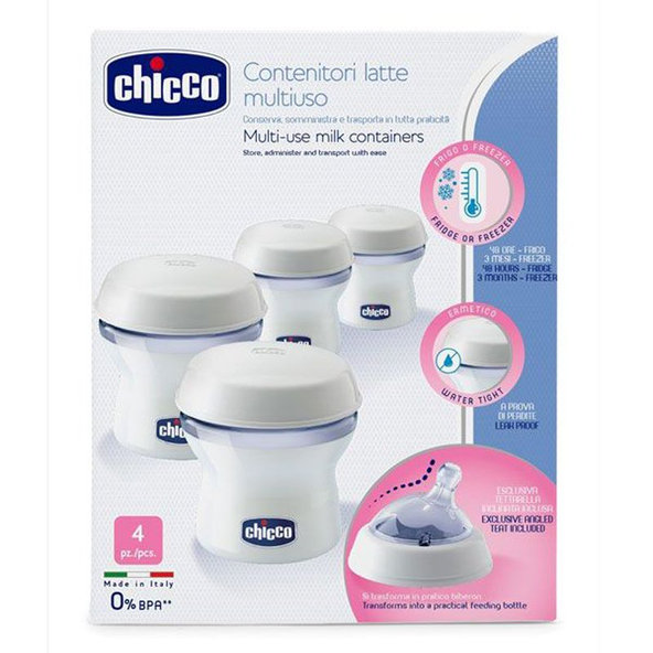 Chicco zásobníky na mateřské mléko Natural Feeling 4 ks