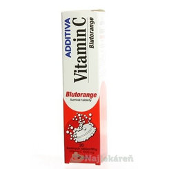 Additiva Vitamin C blutorange 20 šumivých tablet