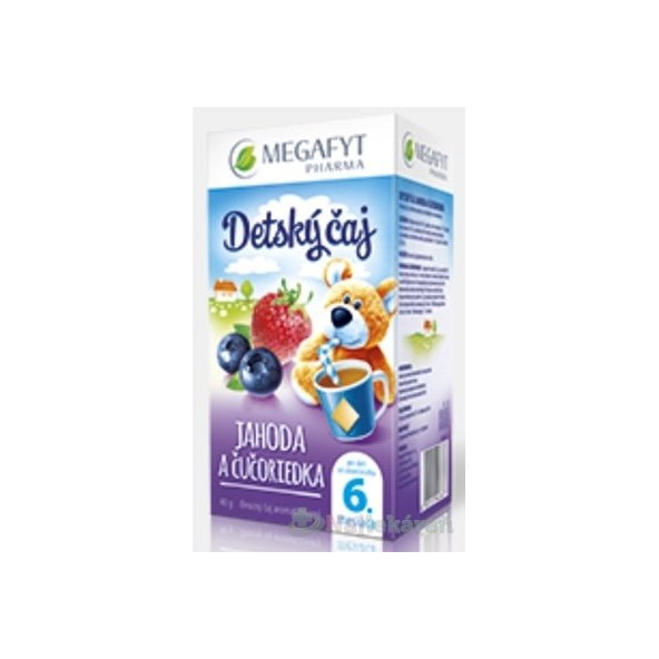 MEGAFYT Dětský čaj Jahoda s borůvkou 20 sáčků