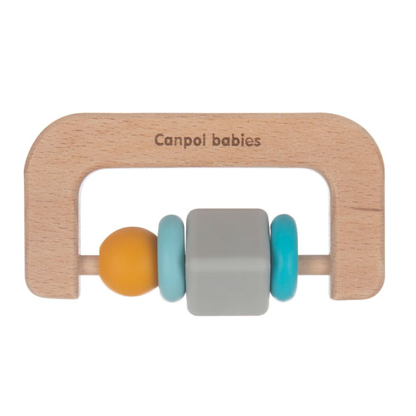 Canpol Babies dřevěno-silikonové kousátko