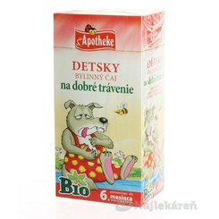 Apotheke BIO Dětský bylinný čaj Na dobré trávení 6 m+ 20 sáčků