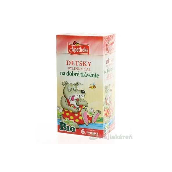 APOTHEKE BIO Dětský bylinný čaj dobré trávení 20x1,5 g