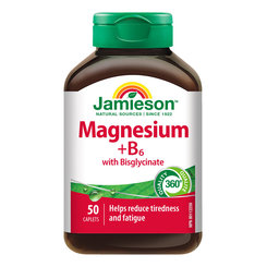 Jamieson hořčík + vitamin B6 s bisglycinátem 50 tablet