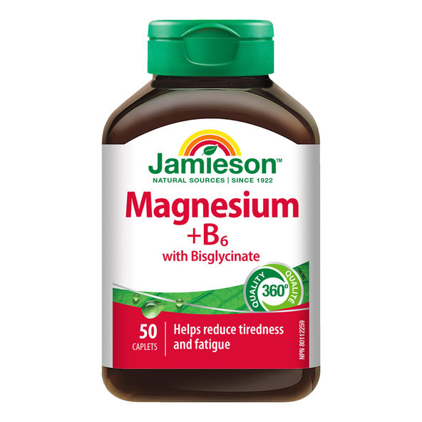 Jamieson hořčík + vitamin B6 s bisglycinátem 50 tablet