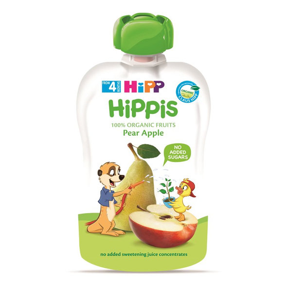 HiPP HiPPiS BIO hruška jablko 4m+ 100 g