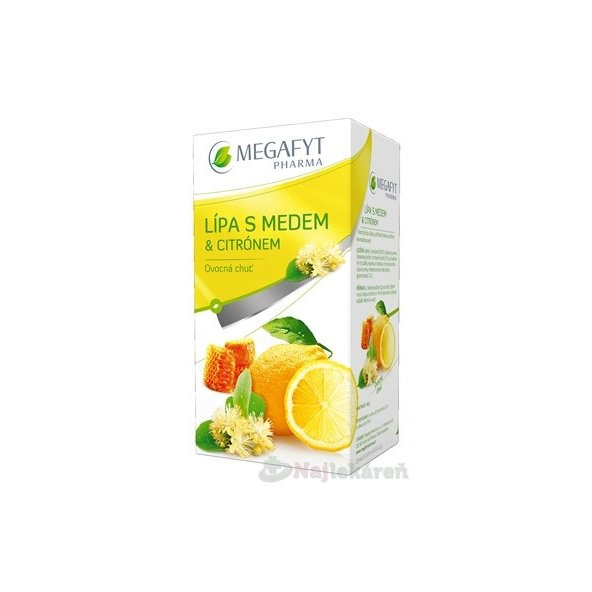 MEGAFYT Lípa s medem a citronem čaj 20 sáčků