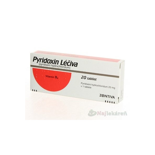 Pyridoxin Léčiva 20 mg 20 tablet