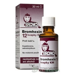 Bromhexin 12 Kapky KM na kašel 30 ml