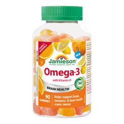 Jamieson Gummies Omega-3 90 želé