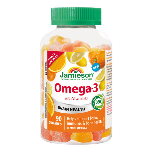 Jamieson Gummies Omega-3 90 želé