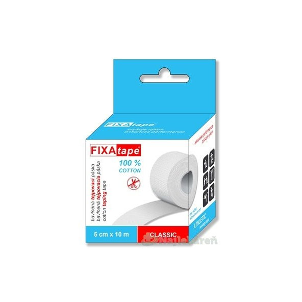 FIXAtape CLASSIC ATHLETIC bavlněná tejpovací páska 5 cm × 10 m 1 ks