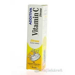 Additiva Vitamin C 1000 mg citron 20 šumivých tablet