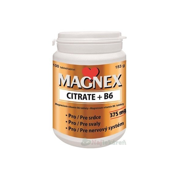 Vitabalans Magnex Citrate + B6 100 tablet