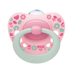 NUK Dudlík Signature 6–18 m světle růžový s boxem