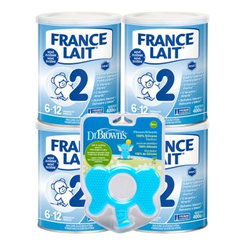 France Lait 2 4×400 g + Dr.Brown’s kousátko slon 3m+