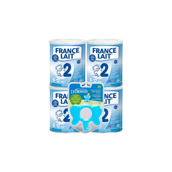France Lait 2 4×400 g + Dr.Brown’s kousátko slon 3m+