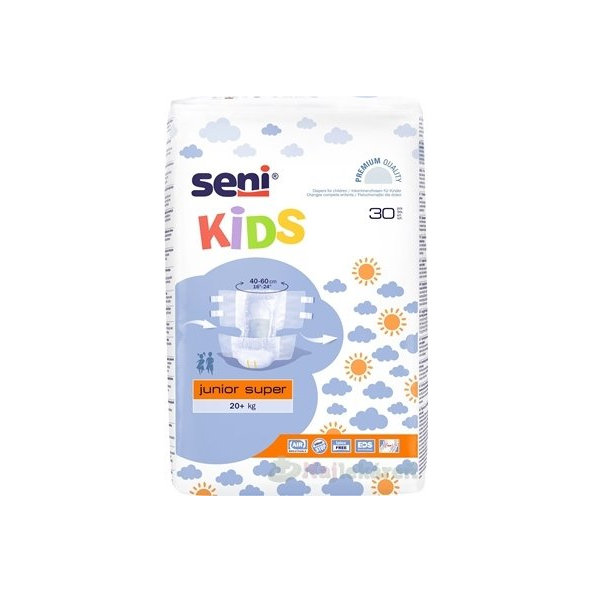 Seni Kids Junior Super plenkové inkontinenční kalhotky 20+ kg 30 ks