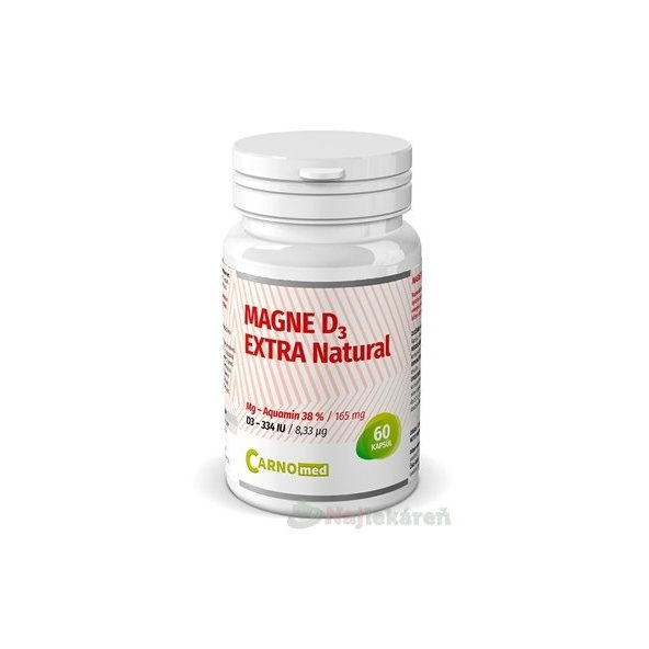 CarnoMed Magne D3 EXTRA Natural 60 kapslí