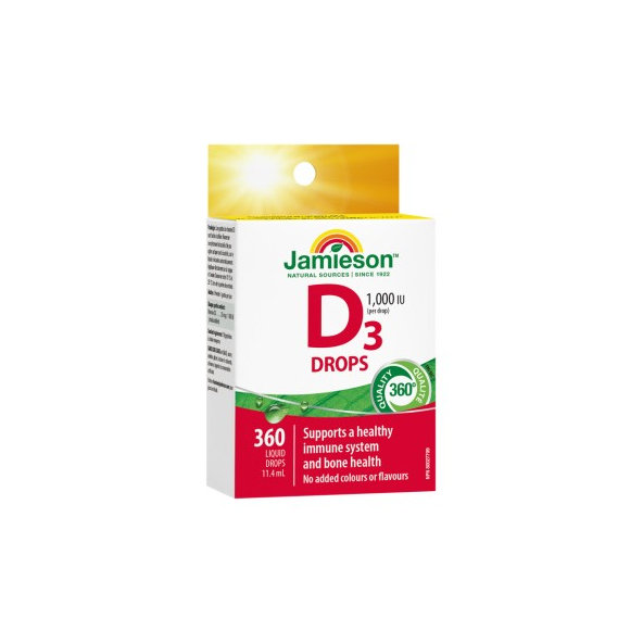 Jamieson Vitamin D3 1000 IU kapky 11 ml